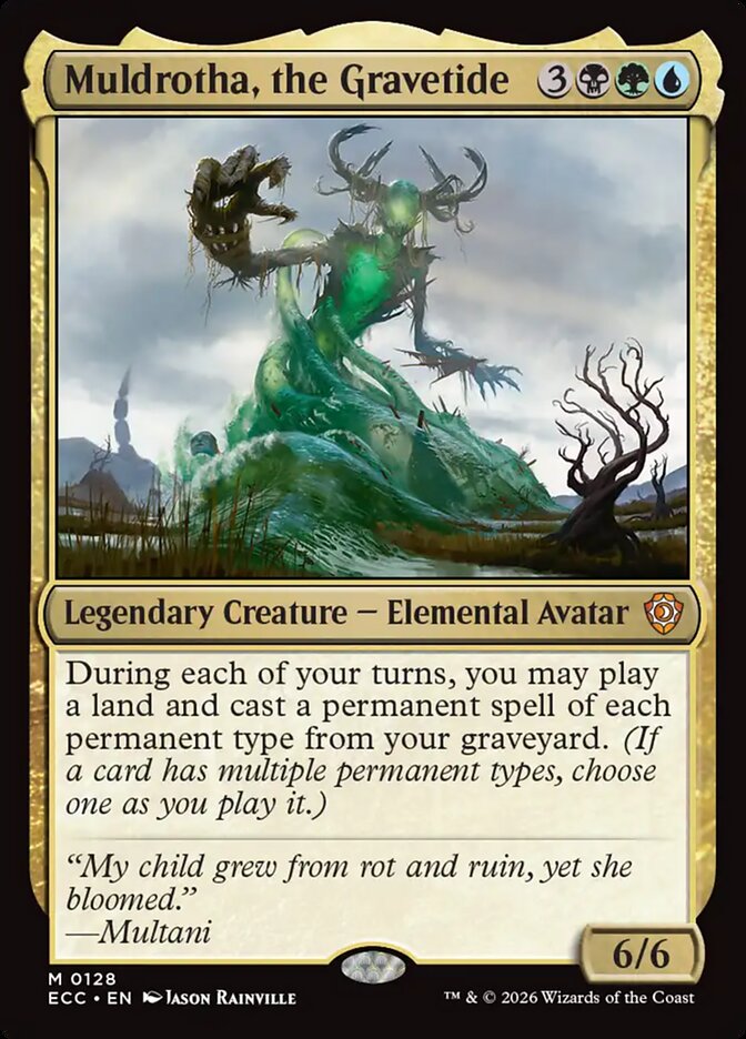 Muldrotha, the Gravetide 128 - Lorwyn Eclipsed Commander MTG card
