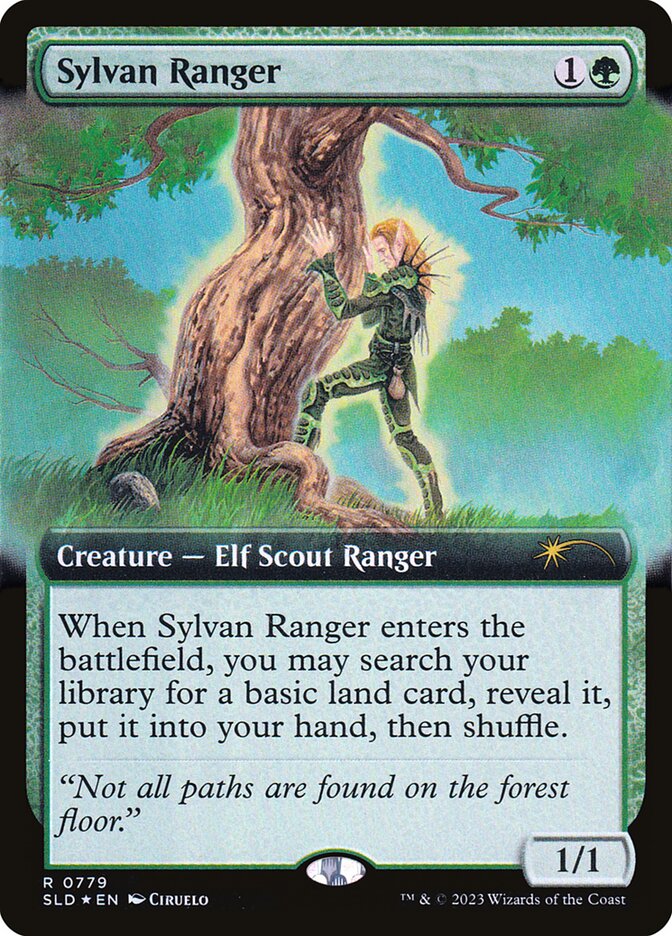 Sylvan Ranger 779 - Secret Lair Drop MTG card