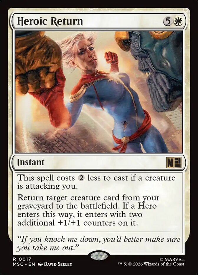 Heroic Return 17 - Marvel Super Heroes Commander MTG card