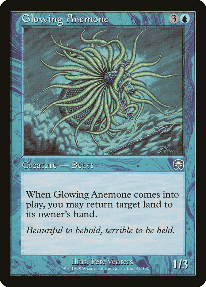 Glowing Anemone 81 - Mercadian Masques MTG card