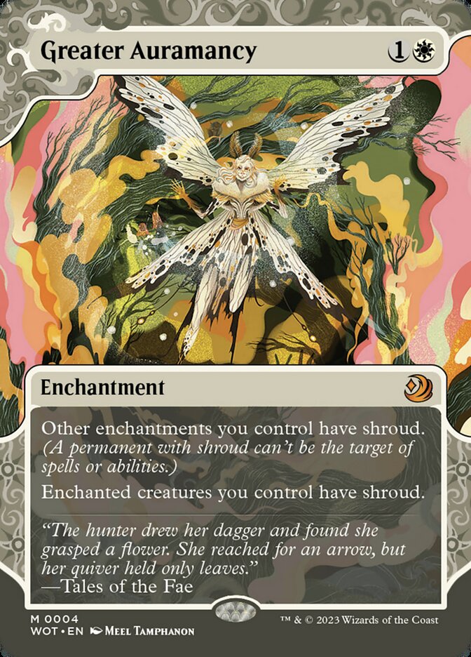 Greater Auramancy 4 - Wilds of Eldraine: Enchanting Tales MTG card