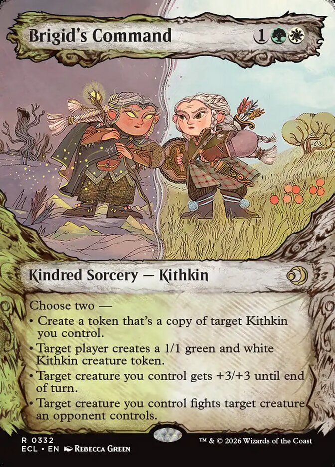 Brigid's Command 332 - Lorwyn Eclipsed MTG card