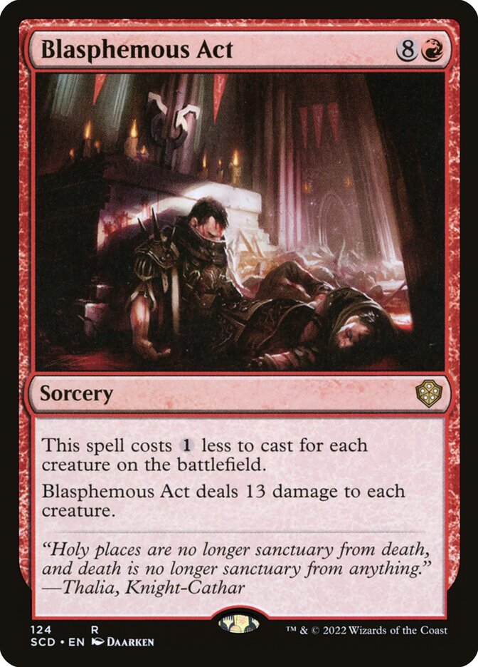 Blasphemous Act 124 - Starter Commander Decks MTG card