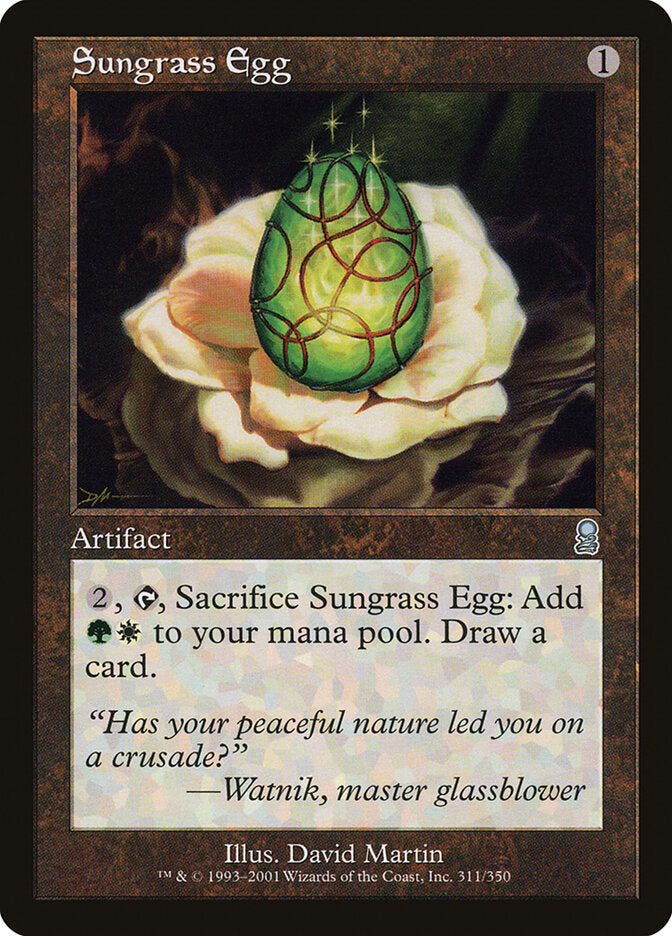 Sungrass Egg 311 - Odyssey MTG card