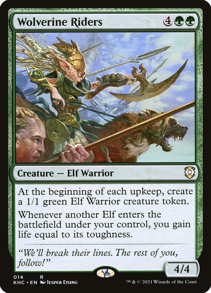 Wolverine Riders 14 - Kaldheim Commander MTG card