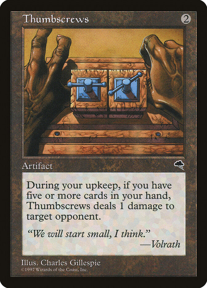 Thumbscrews 312 - Tempest MTG card