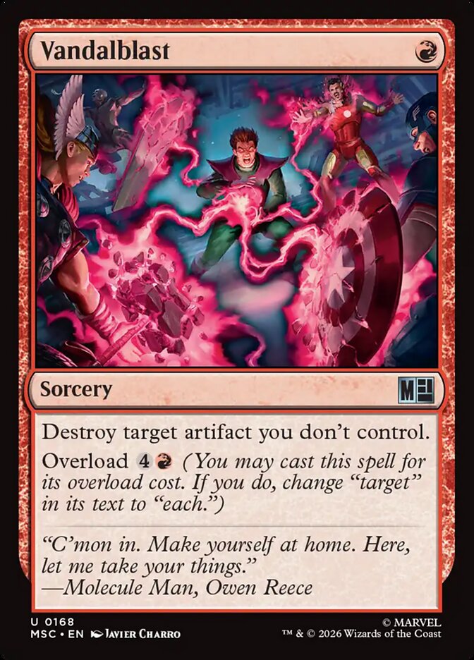 Vandalblast 168 - Marvel Super Heroes Commander MTG card