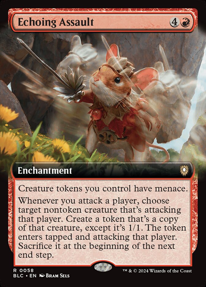 Echoing Assault 58 - Bloomburrow Commander MTG card