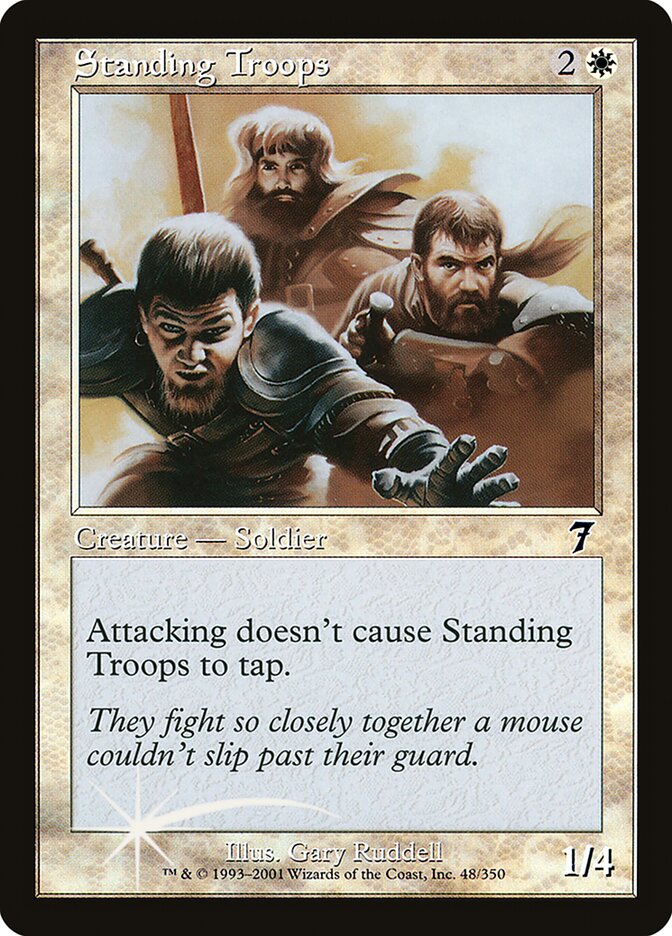 Standing Troops 48★ - Seventh Edition MTG card