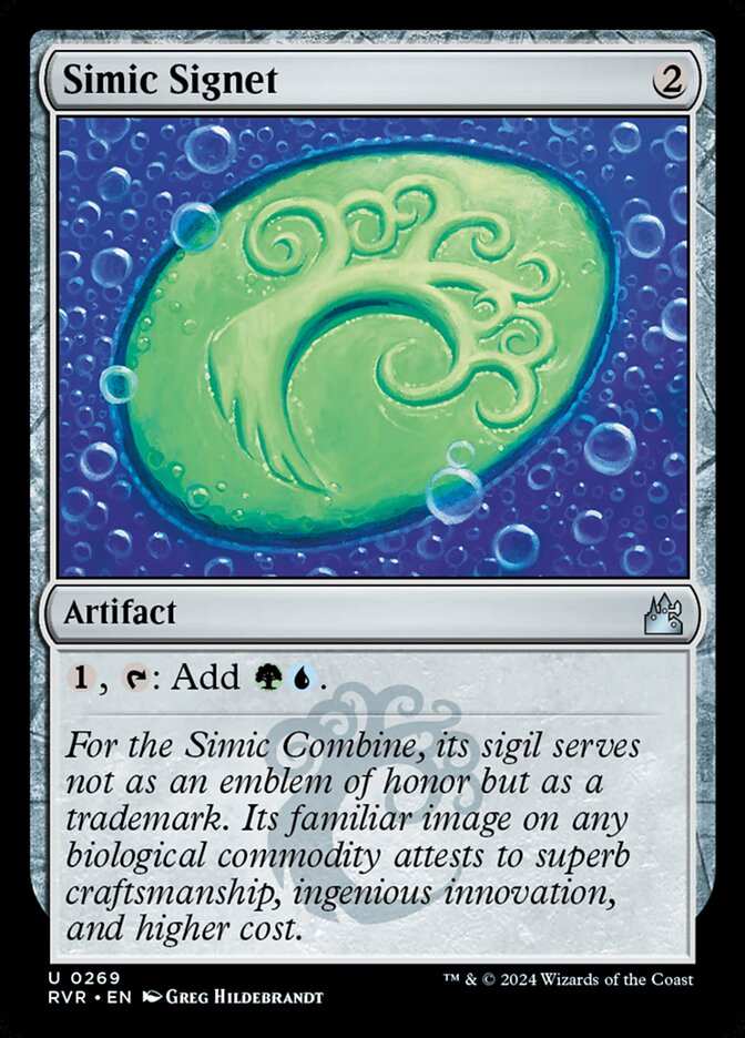 Simic Signet 269 - Ravnica Remastered MTG card