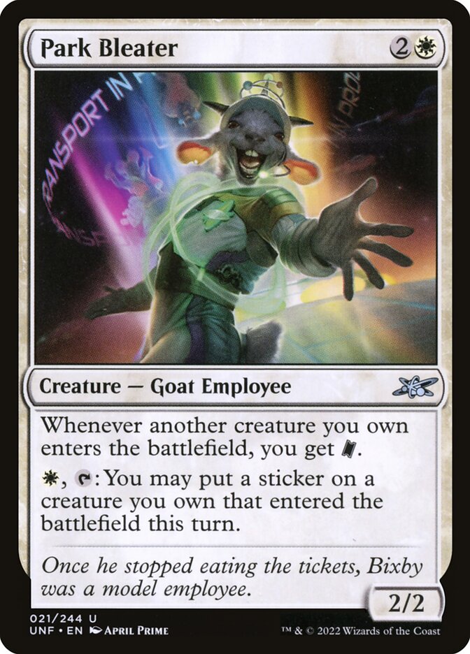 Park Bleater 21 - Unfinity MTG card