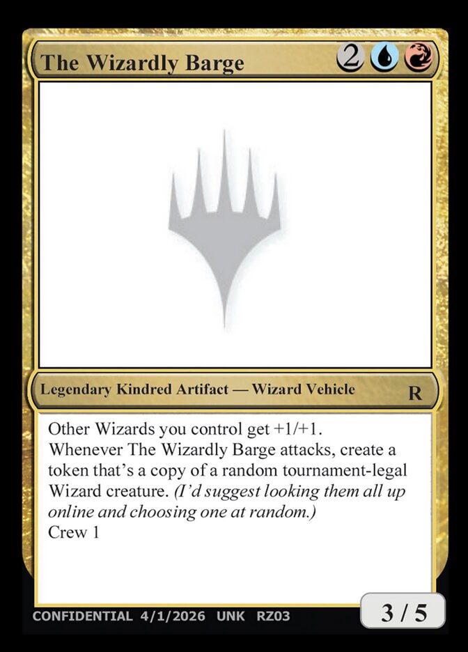 The Wizardly Barge RZ03r - Unknown Event MTG card