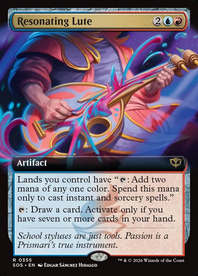 Resonating Lute 355 - Secrets of Strixhaven MTG card