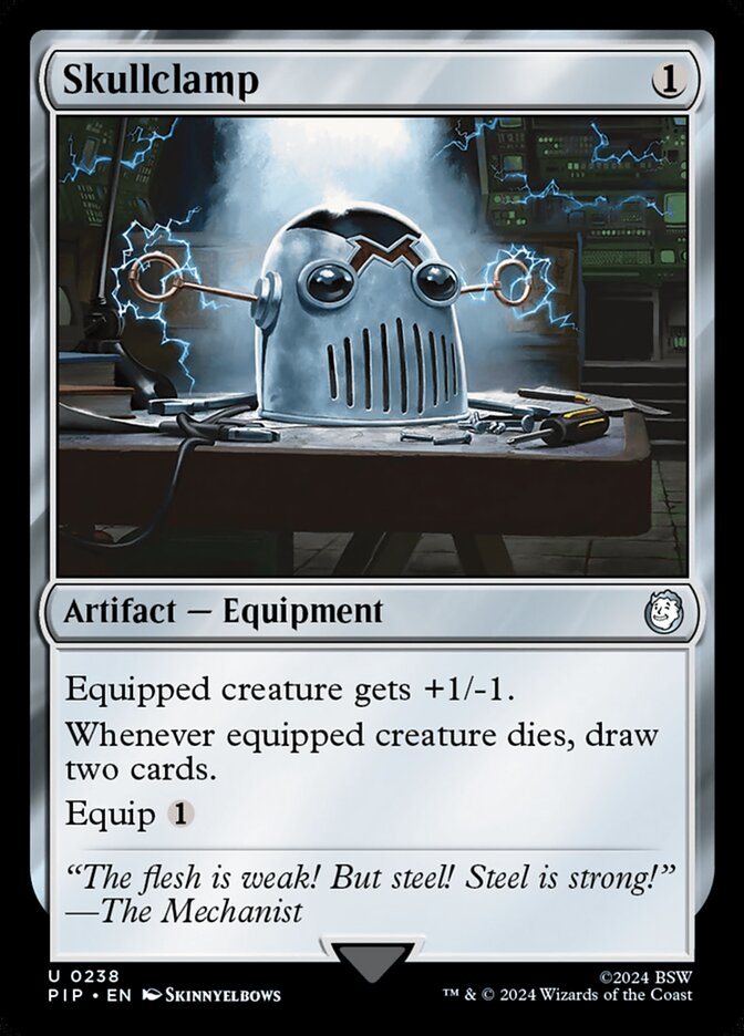 Skullclamp 238 - Fallout MTG card