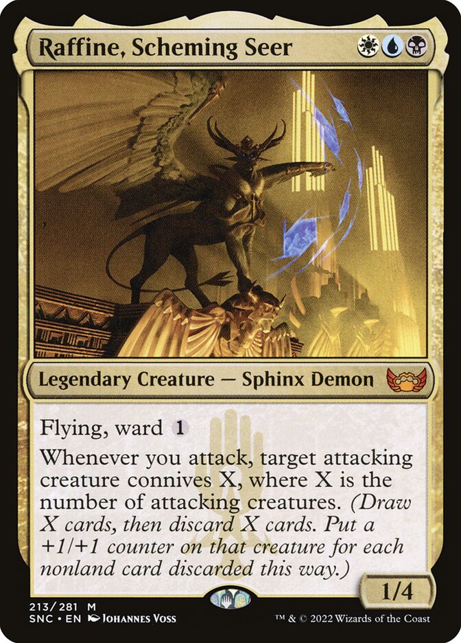 Raffine, Scheming Seer 213 - Streets of New Capenna MTG card