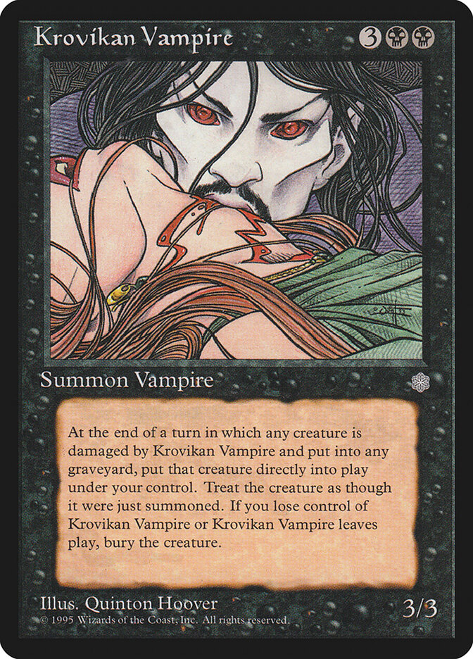 Krovikan Vampire 141 - Ice Age MTG card