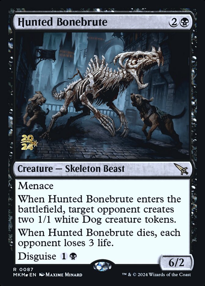 Hunted Bonebrute 87s - Murders at Karlov Manor Promos MTG card