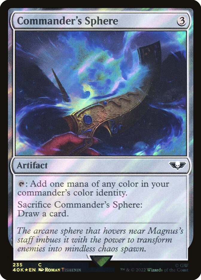 Commander's Sphere 235★ - Warhammer 40,000 Commander MTG card