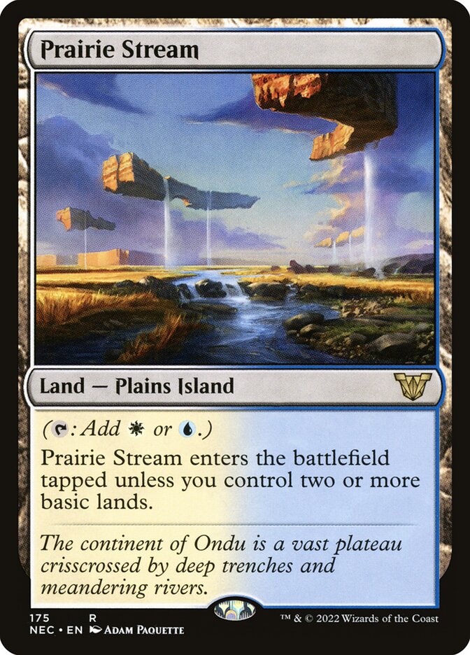 Prairie Stream 175 - Neon Dynasty Commander MTG card