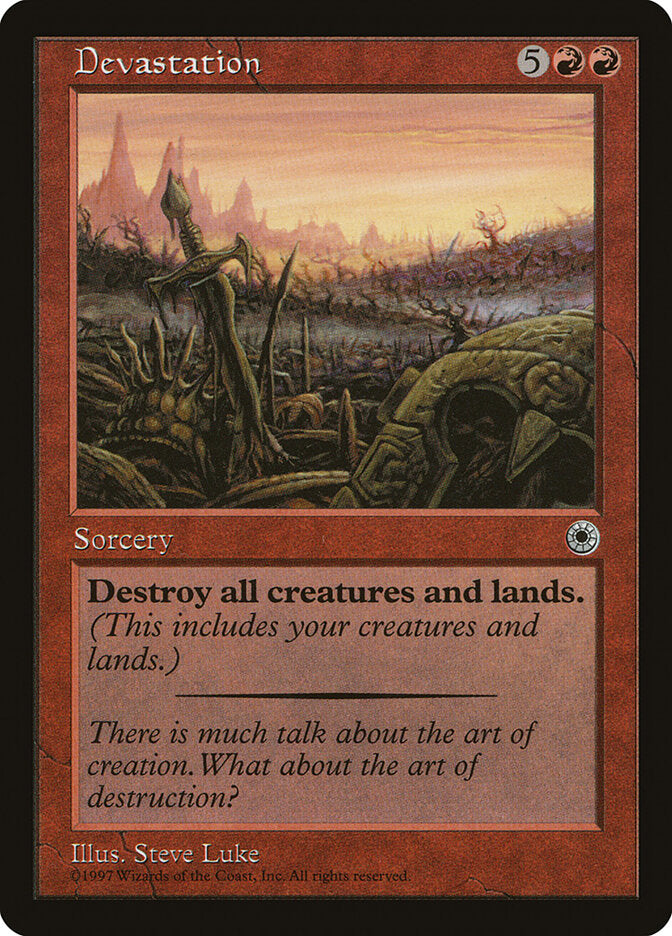 Devastation 123 - Portal MTG card