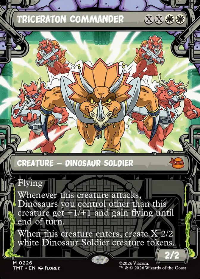 Triceraton Commander 226 - Teenage Mutant Ninja Turtles MTG card