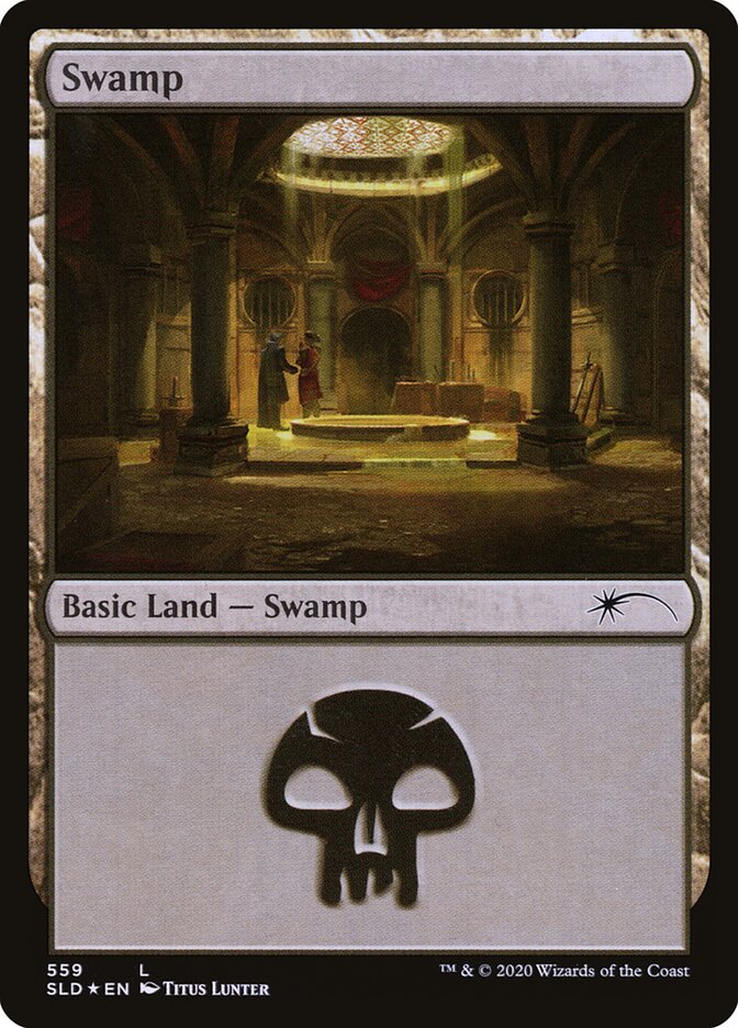 Swamp 559 - Secret Lair Drop MTG card