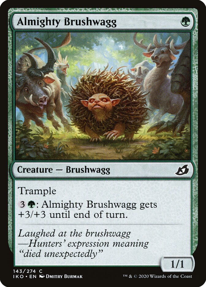 Almighty Brushwagg 143 - Ikoria: Lair of Behemoths MTG card