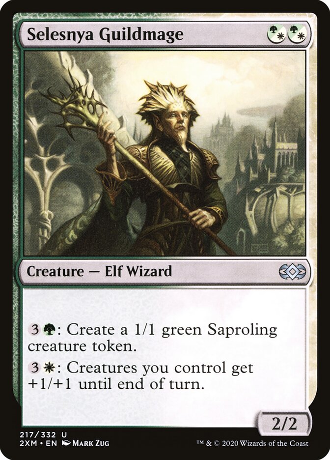 Selesnya Guildmage 217 - Double Masters MTG card