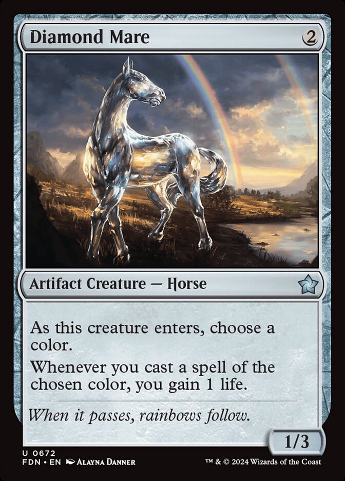 Diamond Mare 672 - Foundations MTG card