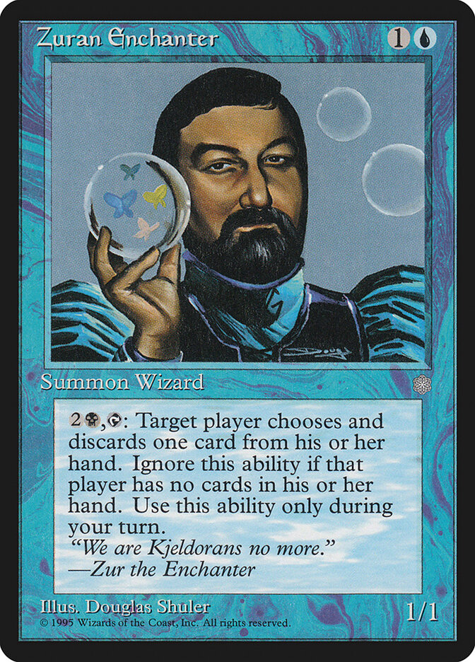 Zuran Enchanter 111 - Ice Age MTG card