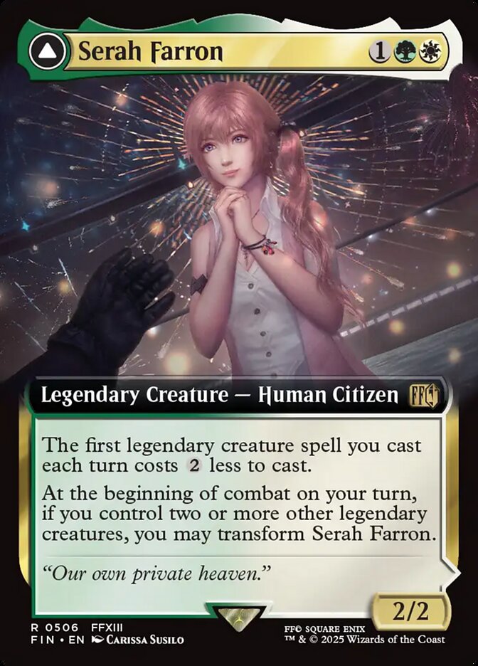Serah Farron // Crystallized Serah 506 - Final Fantasy MTG card