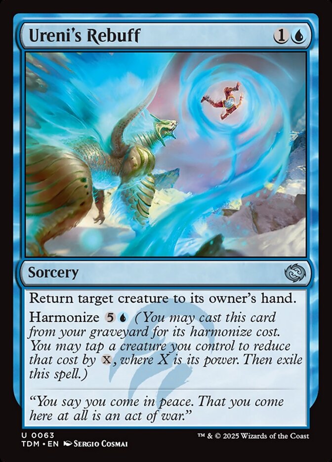 Ureni's Rebuff 63 - Tarkir: Dragonstorm MTG card