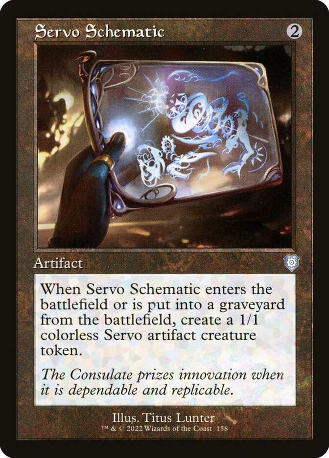 Servo Schematic 158 - The Brothers' War Commander MTG card
