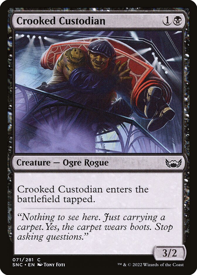 Crooked Custodian 71 - Streets of New Capenna MTG card
