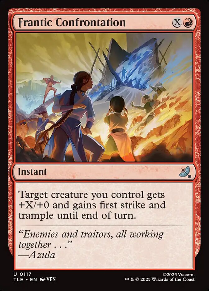 Frantic Confrontation 117 - Avatar: The Last Airbender Eternal MTG card