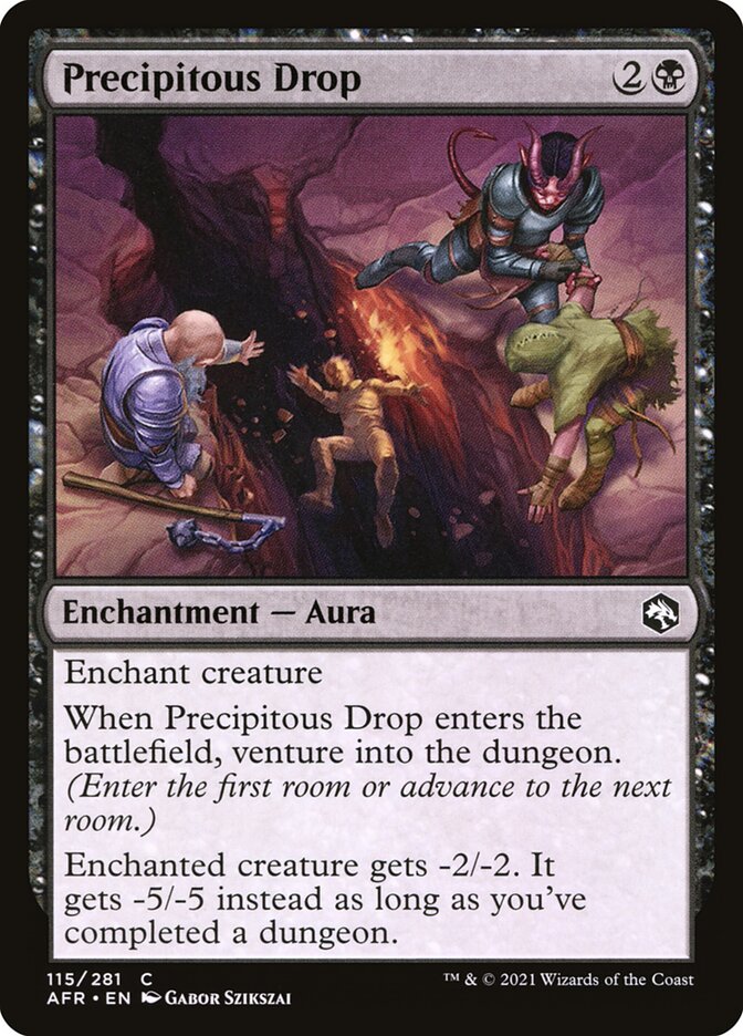 Precipitous Drop 115 - Adventures in the Forgotten Realms MTG card