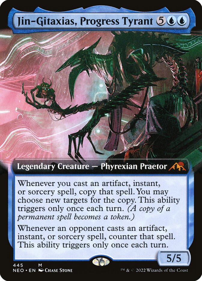 Jin-Gitaxias, Progress Tyrant 445 - Kamigawa: Neon Dynasty MTG card