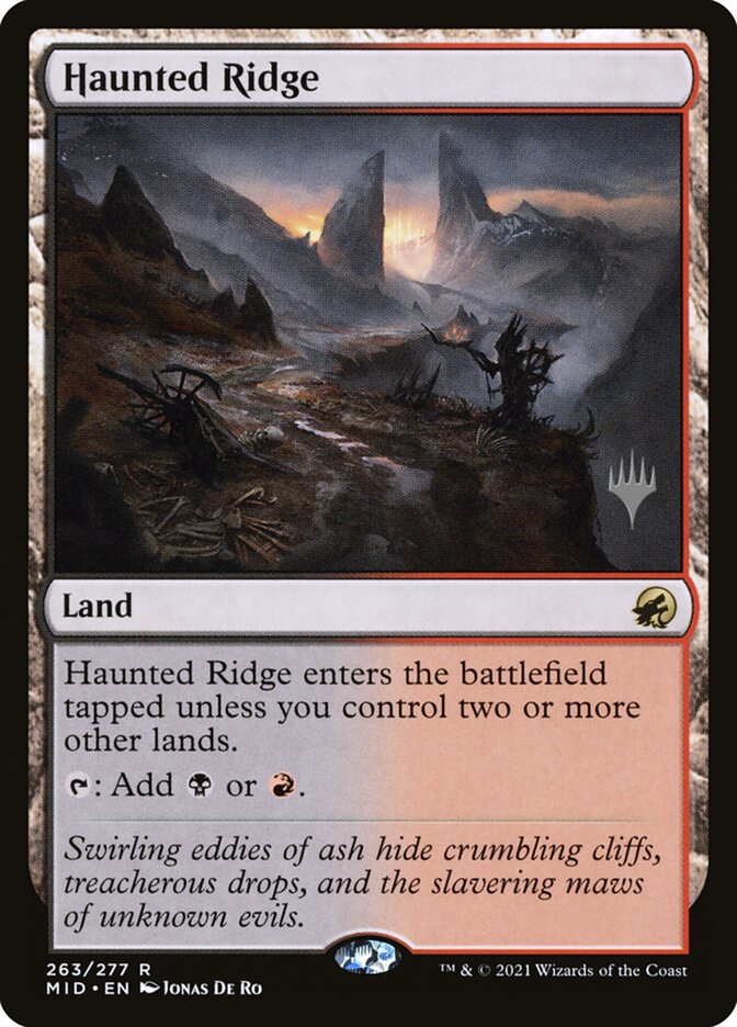 Haunted Ridge 263p - Innistrad: Midnight Hunt Promos MTG card