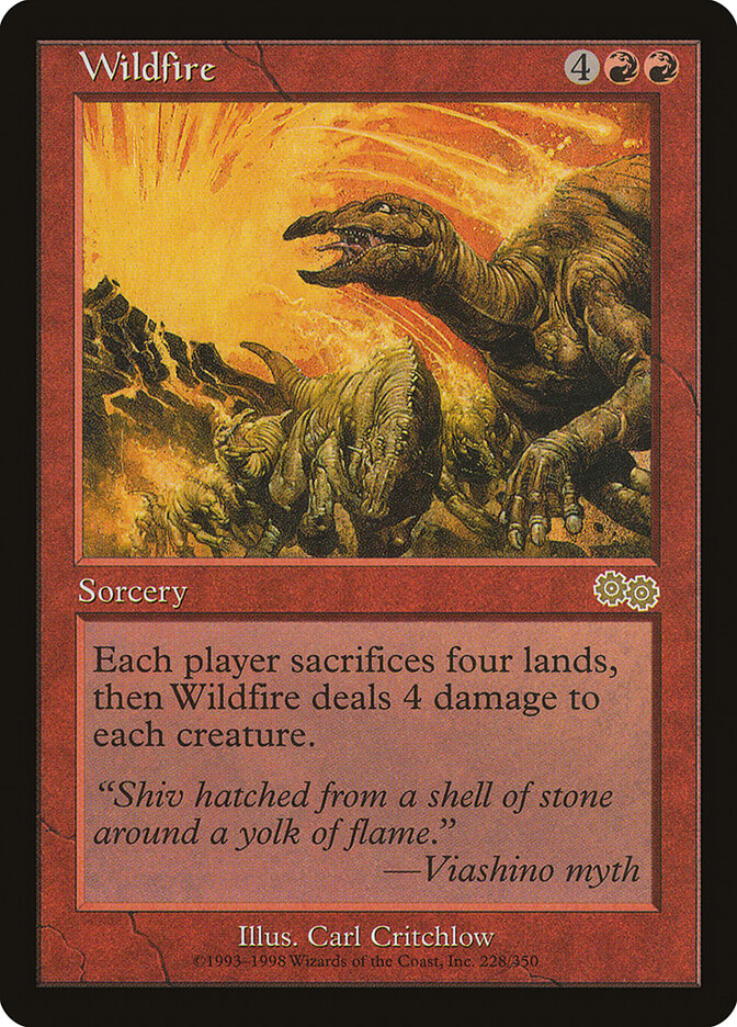 Wildfire 228 - Urza's Saga MTG card