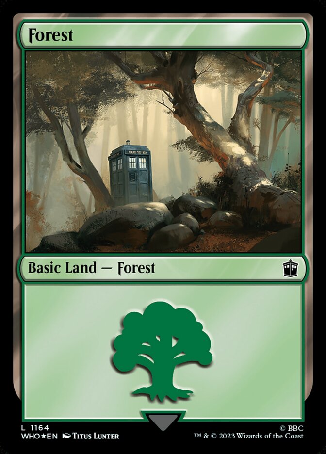Forest 1164 - Doctor Who MTG card