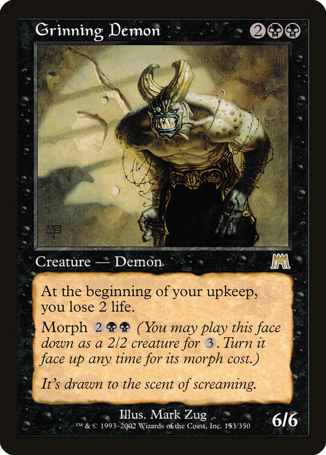 Grinning Demon 153 - Onslaught MTG card