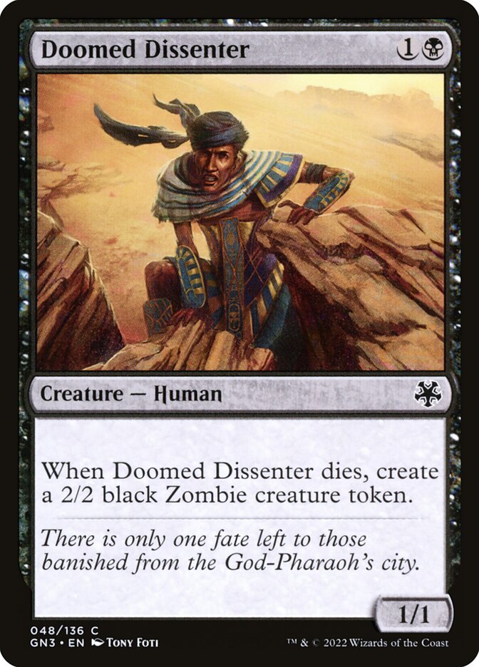 Doomed Dissenter 48 - Game Night: Free-for-All MTG card