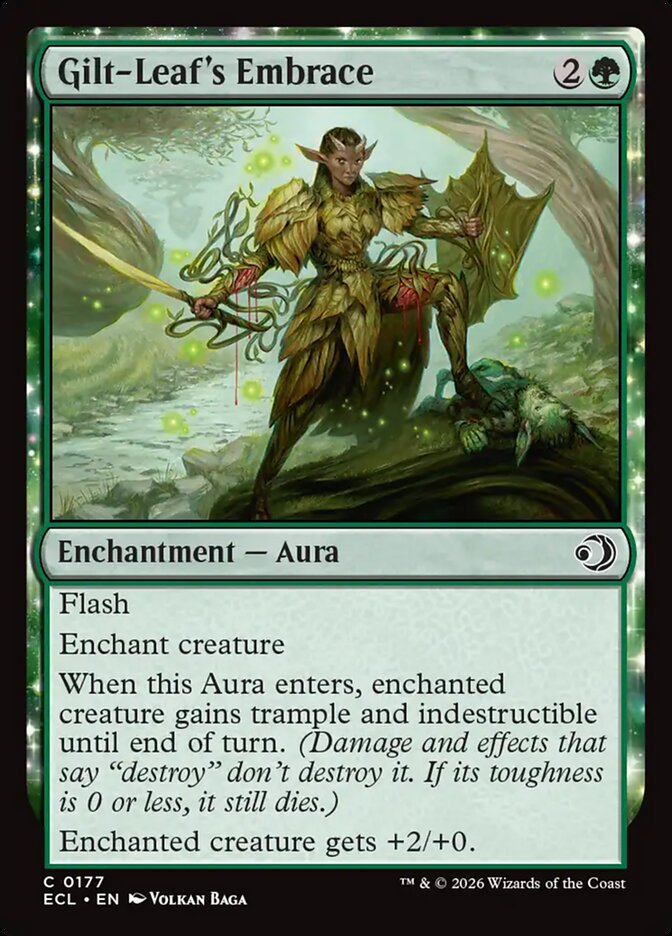 Gilt-Leaf's Embrace 177 - Lorwyn Eclipsed MTG card