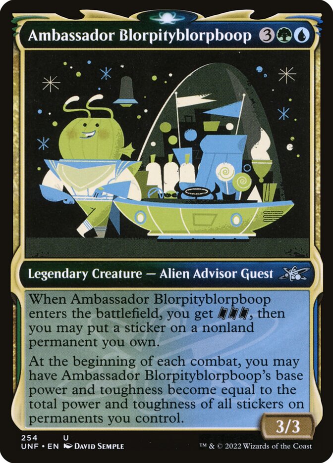 Ambassador Blorpityblorpboop 254 - Unfinity MTG card