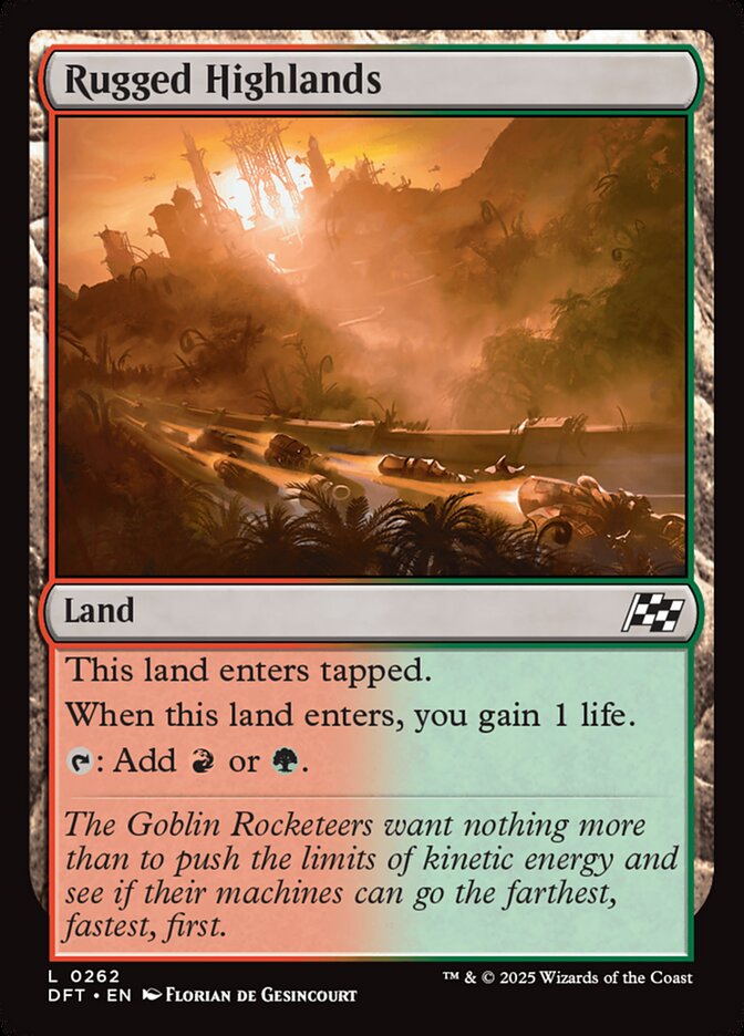 Rugged Highlands 262 - Aetherdrift MTG card
