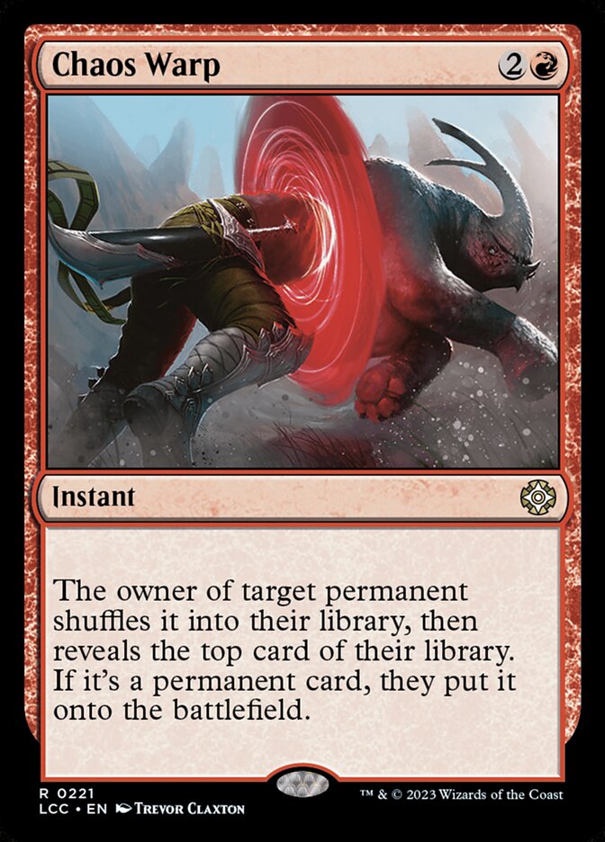 Chaos Warp 221 - The Lost Caverns of Ixalan Commander MTG card