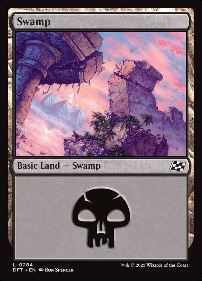 Swamp 284 - Aetherdrift MTG card