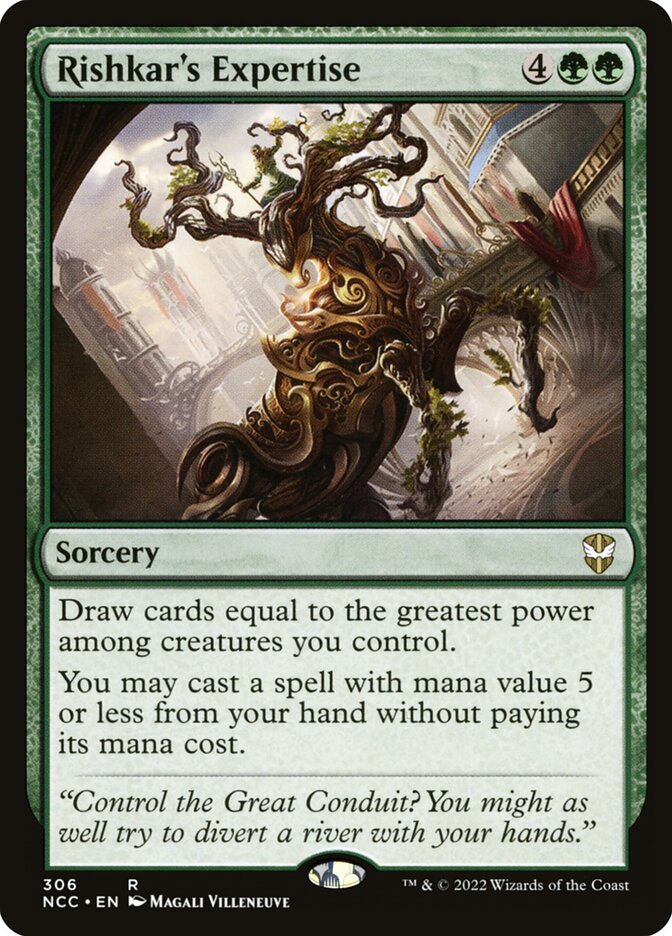 Rishkar's Expertise 306 - New Capenna Commander MTG card