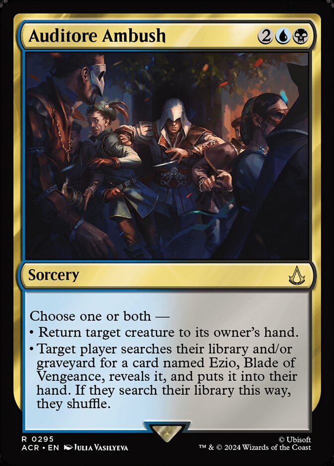 Auditore Ambush 295 - Assassin's Creed MTG card