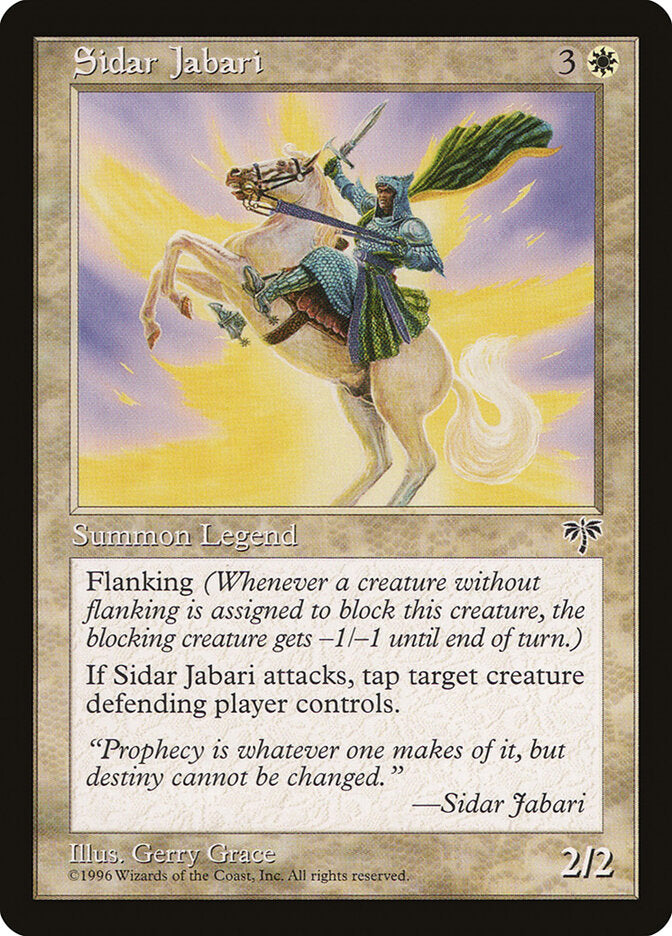 Sidar Jabari 39 - Mirage MTG card